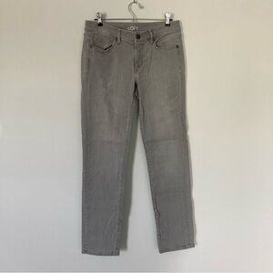 Gray Modern Straight Jeans | Loft | Size 6